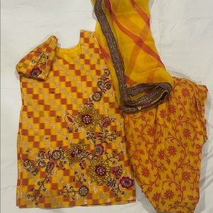 Indian suit with dupatta